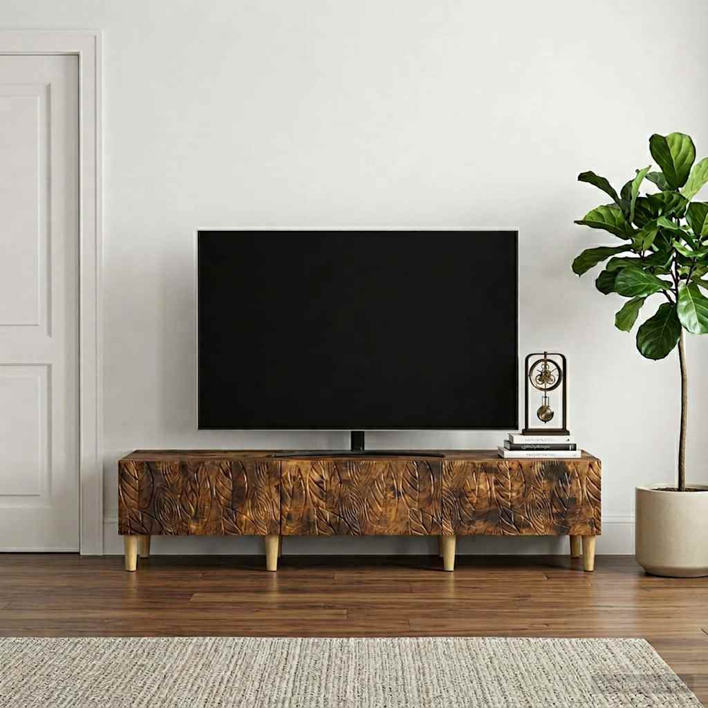 TV Cabinet 147 x 34.5 x 30 cm Engineered Wood Smoked oak