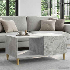 Coffee Table 90 x 50 x 40 cm Engineered Wood Concrete grey