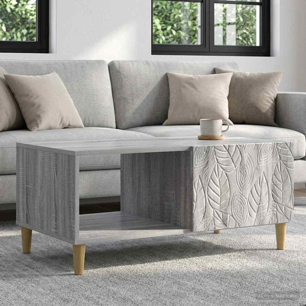 Coffee Table 90 x 50 x 40 cm Engineered Wood Grey sonoma