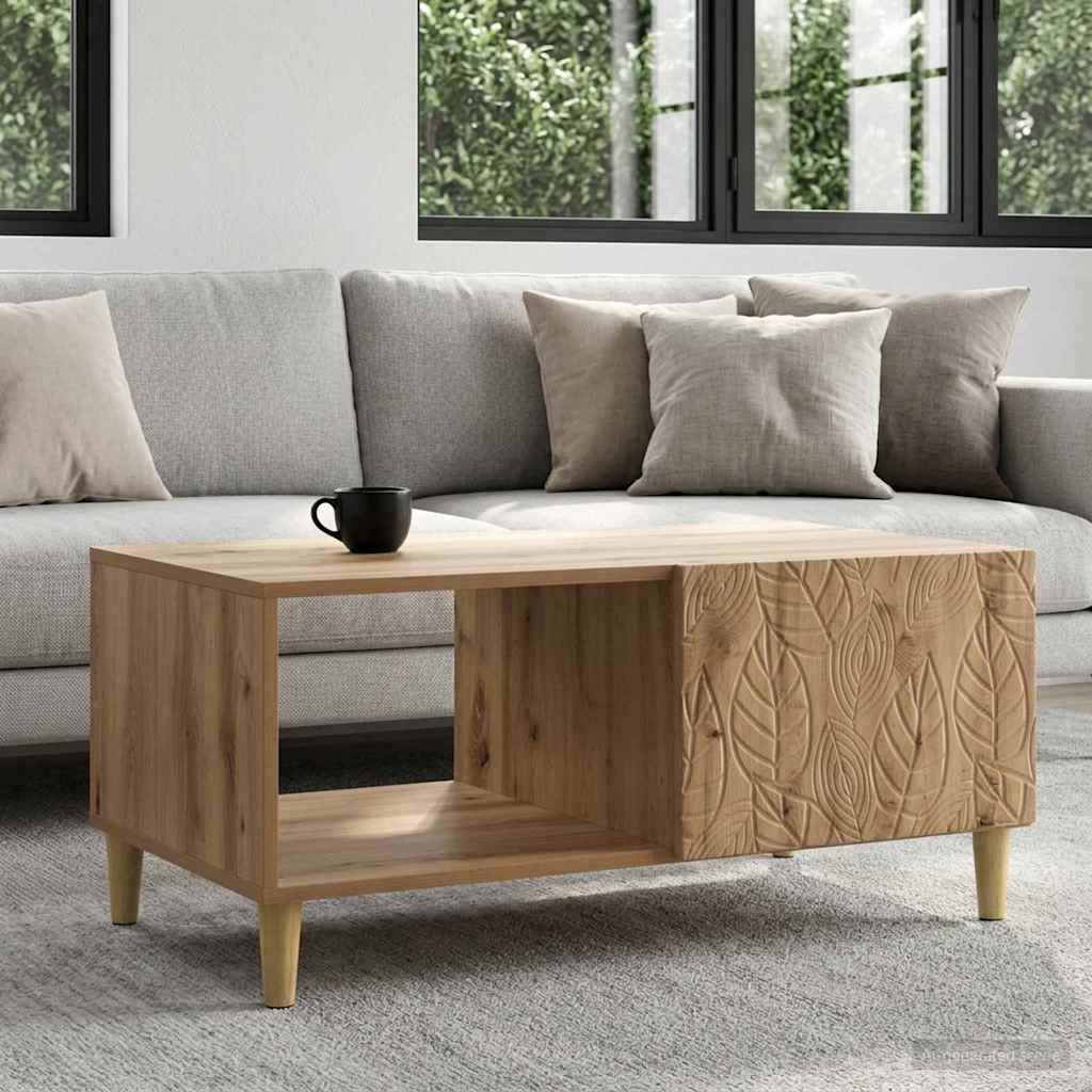 Coffee Table 90 x 50 x 40 cm Engineered Wood Artisan oak