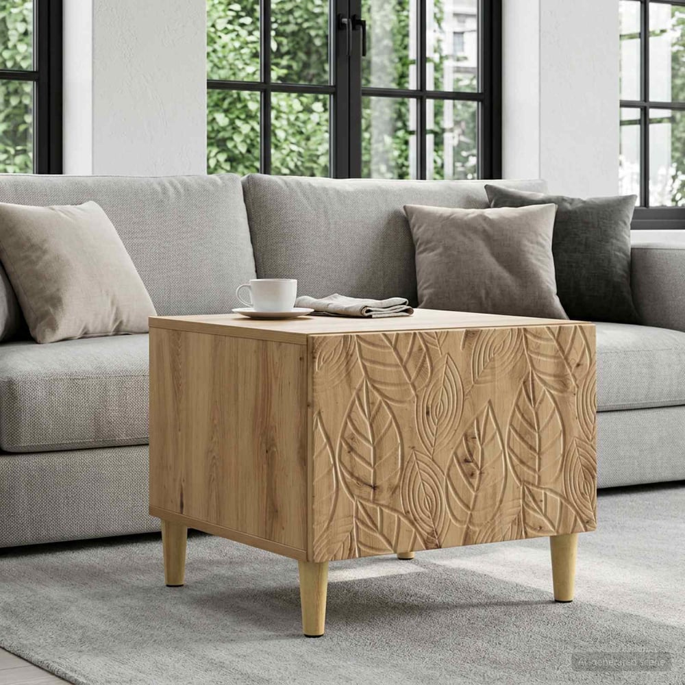 Coffee Table 50 x 49 x 40 cm Engineered Wood Artisan oak