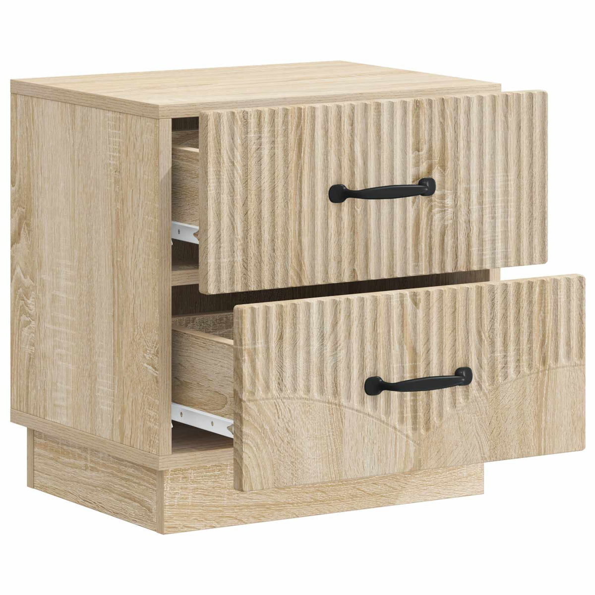 vidaXL Bedside Cabinet 2 pcs Sonoma Oak 43 x 34.5 x 44.5 cm 6