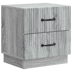 vidaXL Bedside Cabinet Grey Sonoma 43 x 34.5 x 44.5 cm Engineered Wood 2