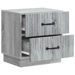 vidaXL Bedside Cabinet Grey Sonoma 43 x 34.5 x 44.5 cm Engineered Wood 4