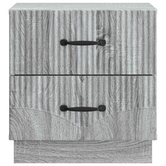 vidaXL Bedside Cabinet Grey Sonoma 43 x 34.5 x 44.5 cm Engineered Wood 5