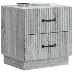 vidaXL Bedside Cabinet Grey Sonoma 43 x 34.5 x 44.5 cm Engineered Wood 3