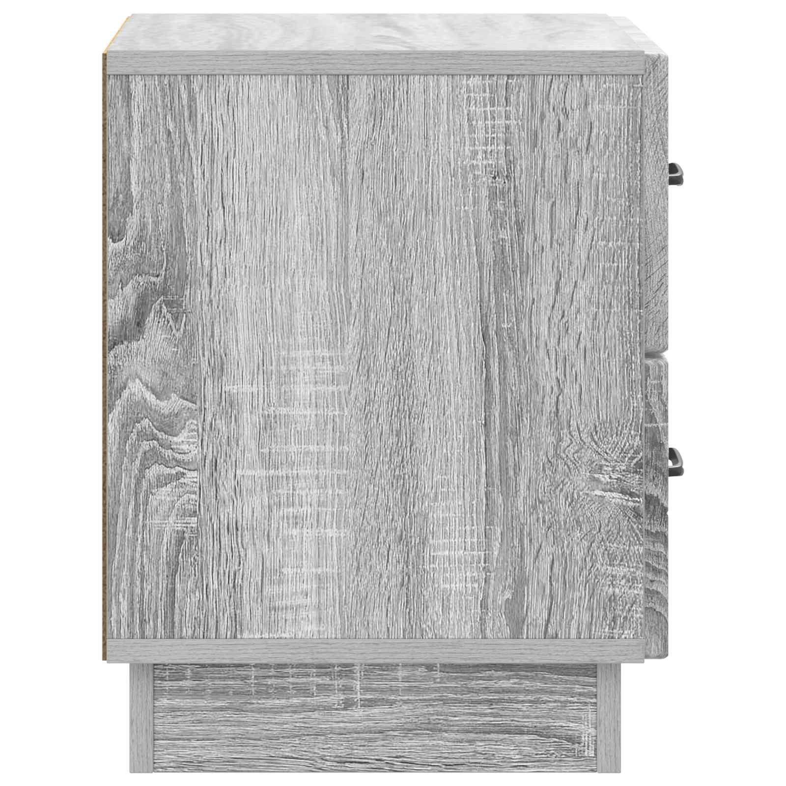 vidaXL Bedside Cabinet Grey Sonoma 43 x 34.5 x 44.5 cm Engineered Wood 6