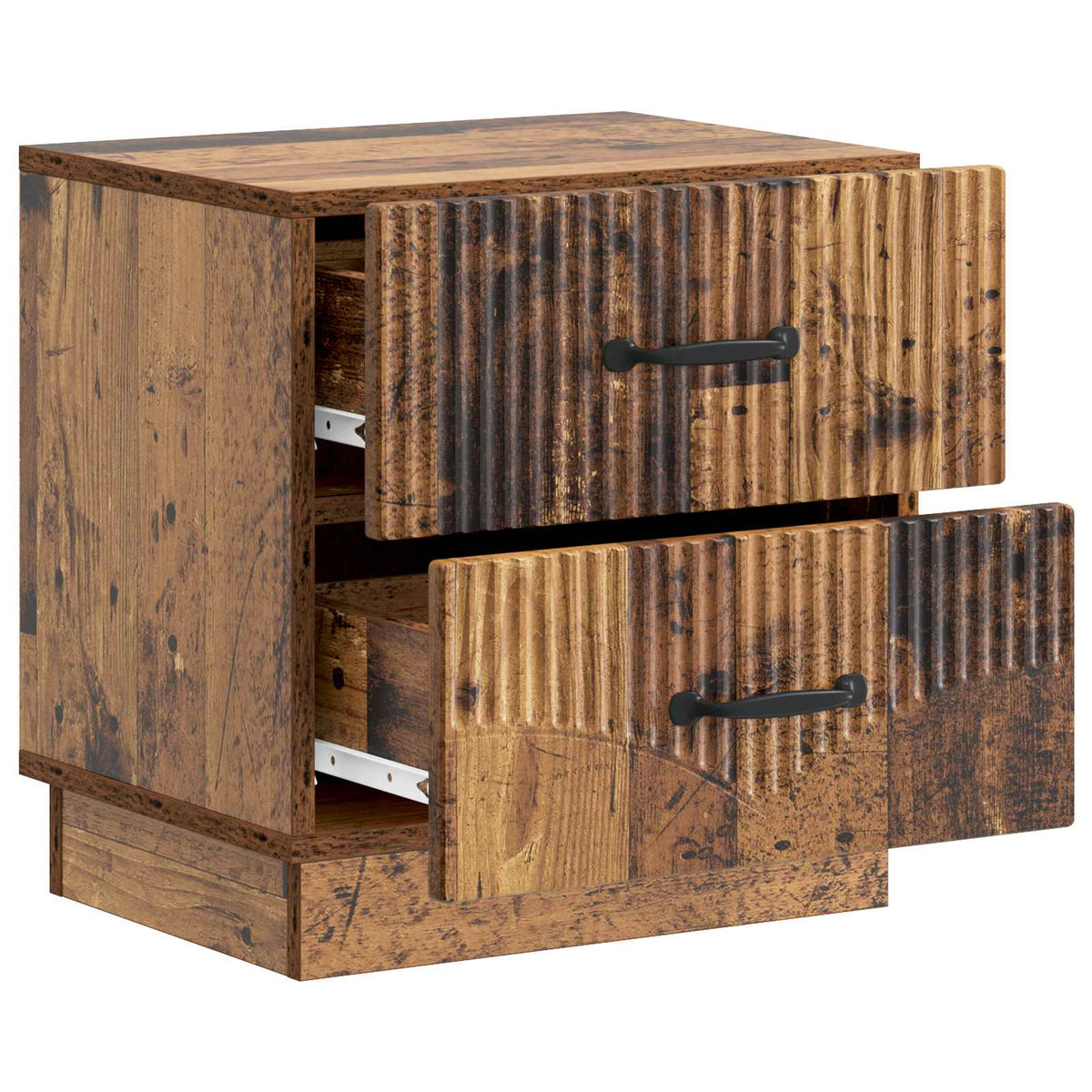 vidaXL Bedside Cabinet 2 pcs Old Wood 43 x 34.5 x 44.5 cm 6