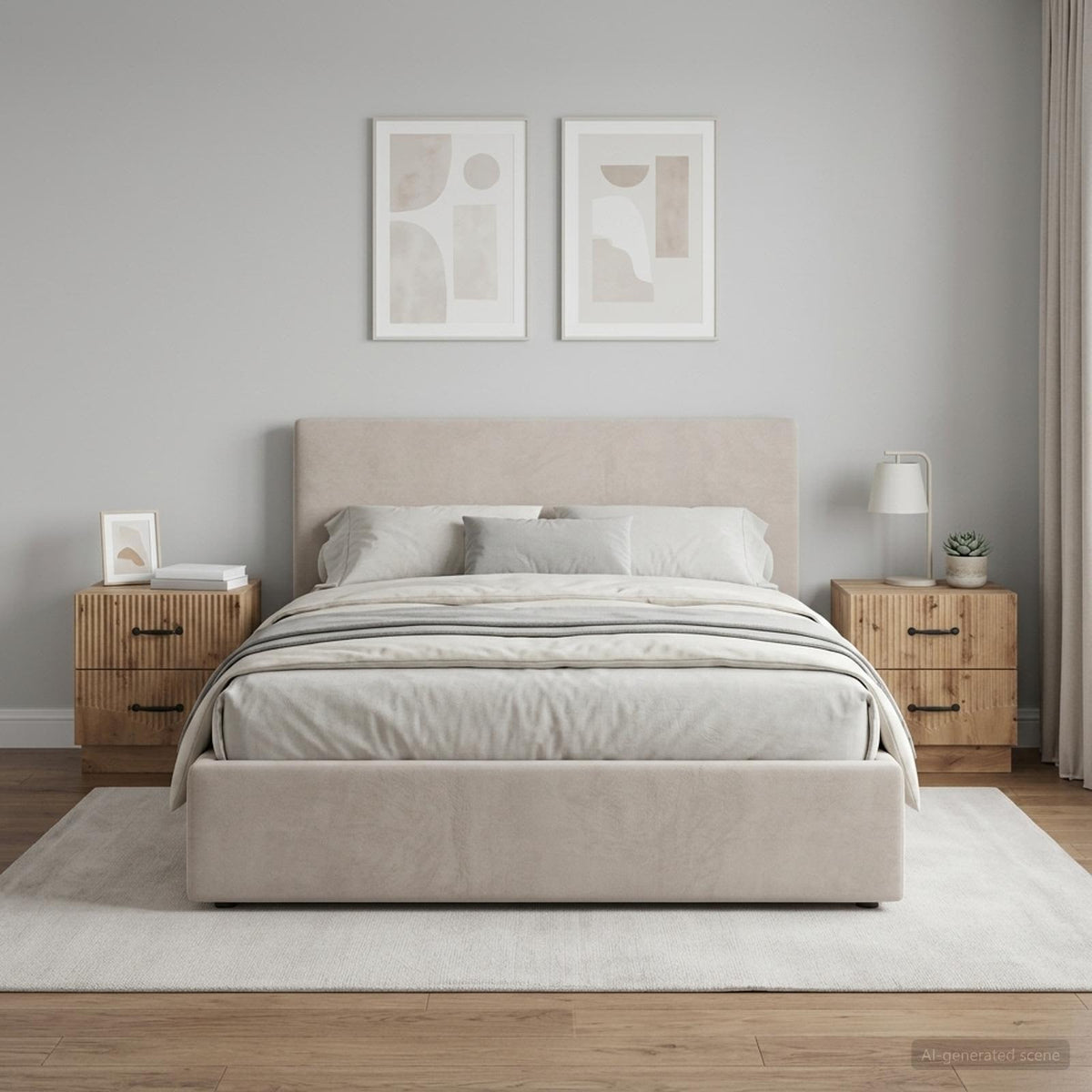 vidaXL Bedside Cabinet 2 pcs Artisan Oak 43 x 34.5 x 44.5 cm 1
