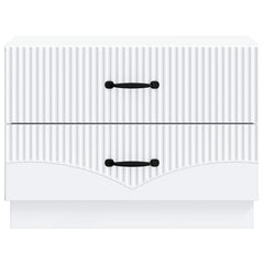 vidaXL Bedside Cabinet White 62 x 34.5 x 44.5 cm Engineered Wood 5