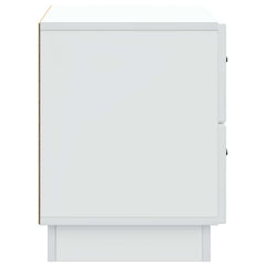 vidaXL Bedside Cabinet White 62 x 34.5 x 44.5 cm Engineered Wood 6