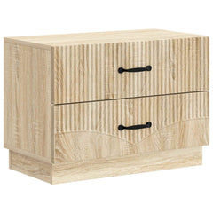 vidaXL Bedside Cabinet Sonoma Oak 62 x 34.5 x 44.5 cm Engineered Wood 2