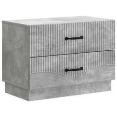 vidaXL Bedside Cabinet Concrete Grey 62 x 34.5 x 44.5 cm 2