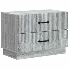 vidaXL Bedside Cabinet Grey Sonoma 62 x 34.5 x 44.5 cm Engineered Wood 2