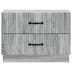 vidaXL Bedside Cabinet Grey Sonoma 62 x 34.5 x 44.5 cm Engineered Wood 5