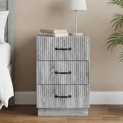 Bedside Cabinet 43 x 41 x 63.5 cm Engineered Wood Grey sonoma