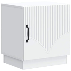 vidaXL Bedside Table White 43 x 34.5 x 47 cm Engineered Wood 2