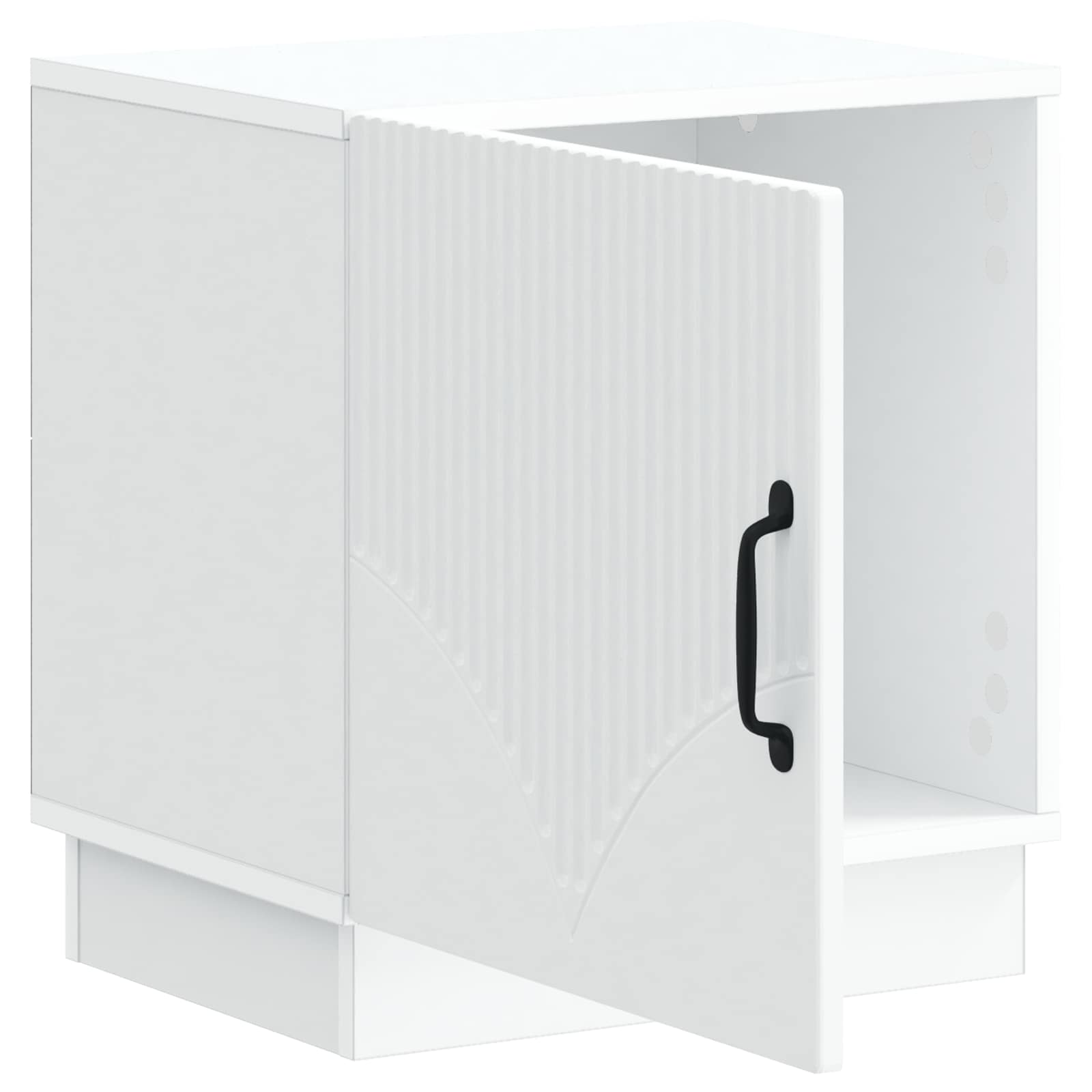 vidaXL Bedside Table White 43 x 34.5 x 47 cm Engineered Wood 4