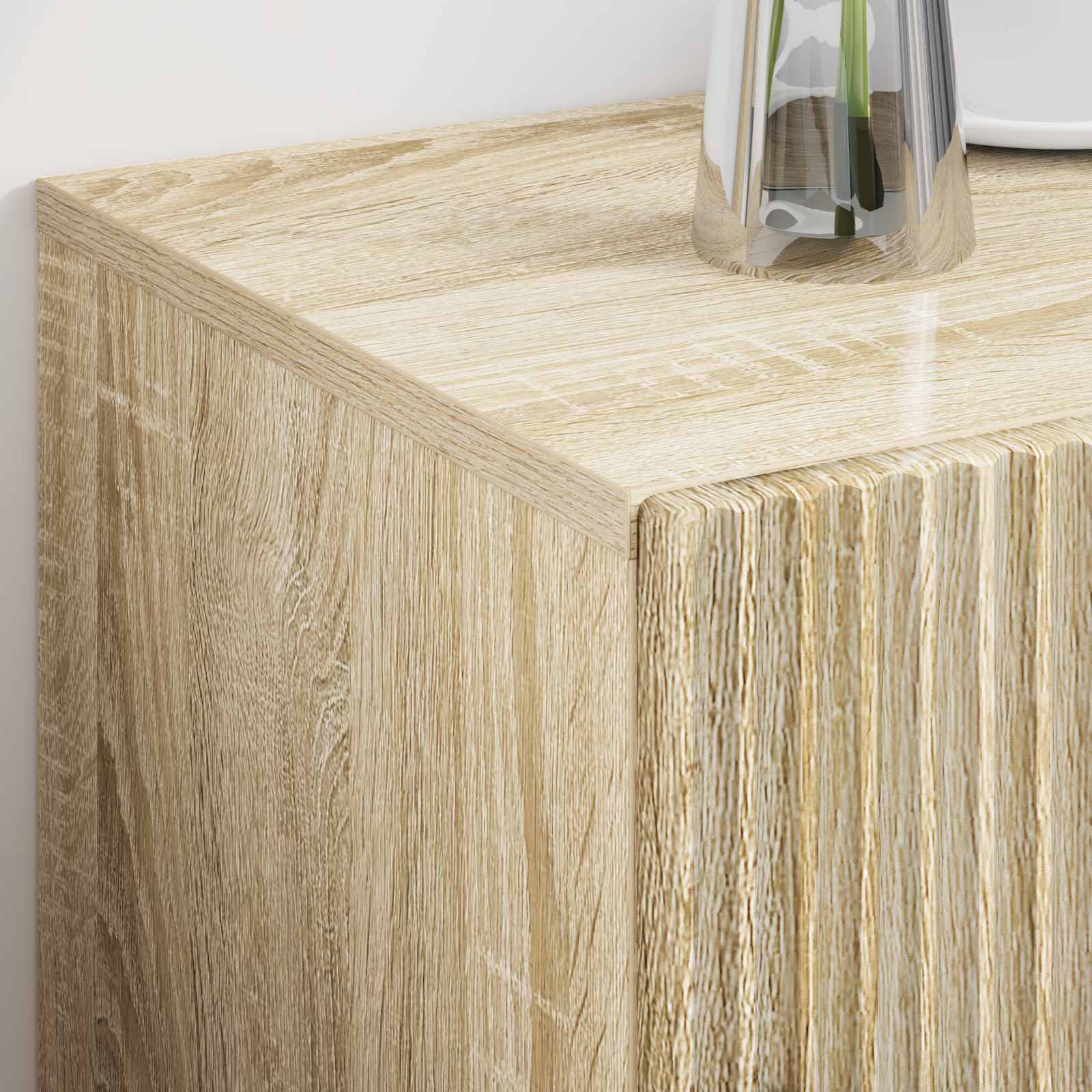 vidaXL Bedside Table Sonoma Oak 43 x 34.5 x 47 cm Engineered Wood 4