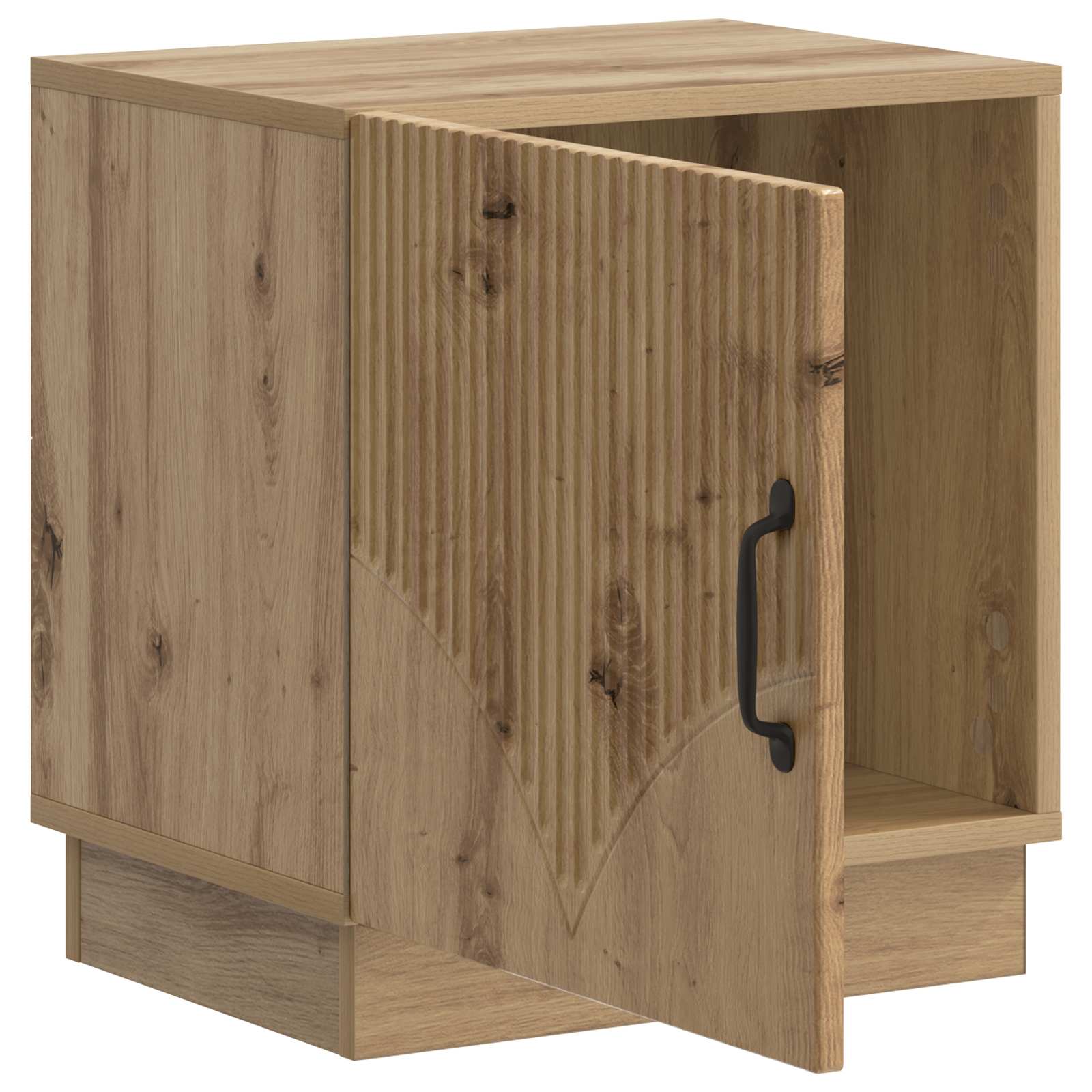 vidaXL Bedside Table Artisian Oak 43 x 34.5 x 47 cm Engineered Wood 4