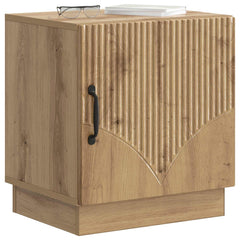 vidaXL Bedside Table Artisian Oak 43 x 34.5 x 47 cm Engineered Wood 3