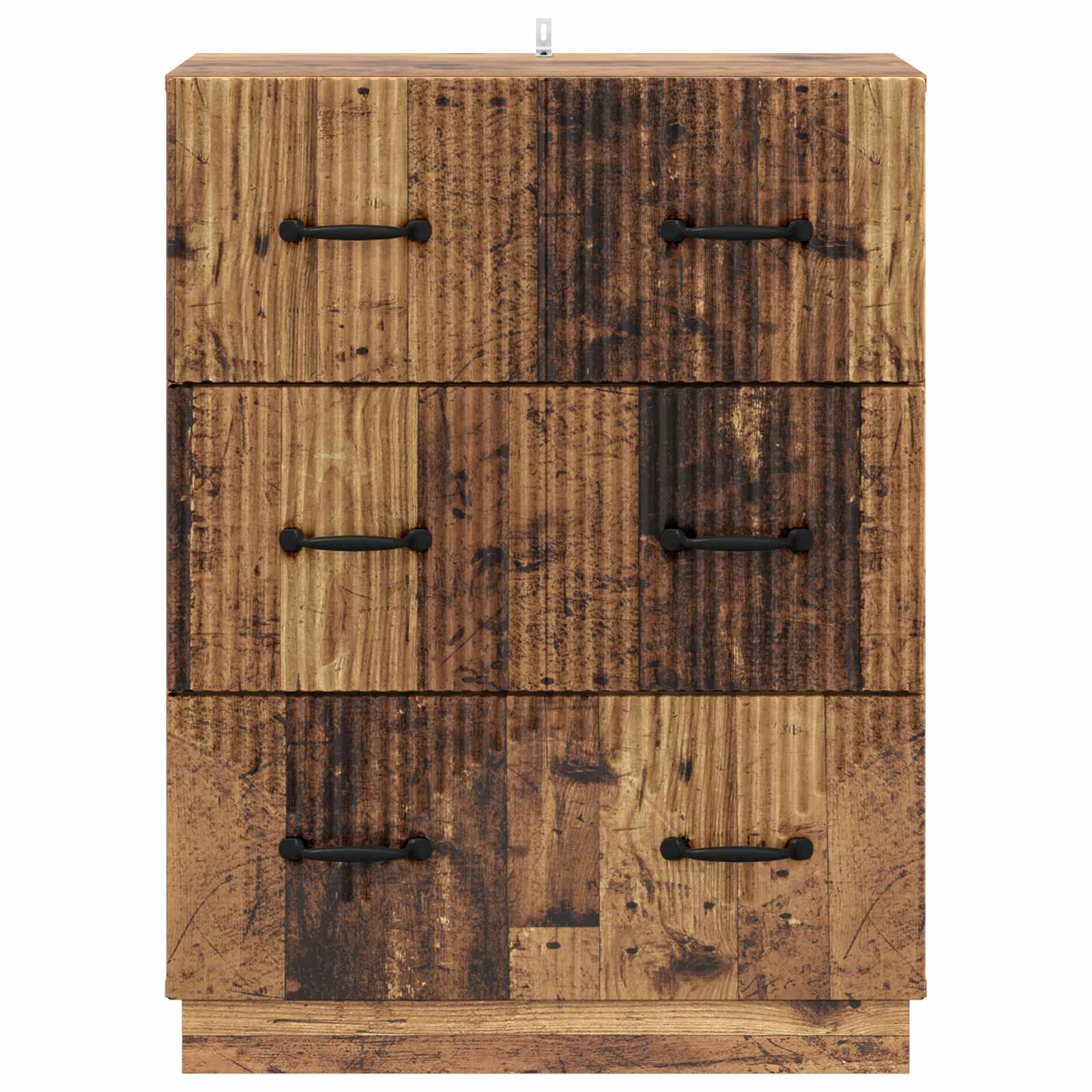 vidaXL Drawer Cabinet Old Wood 66 x 34.5 x 87 cm Engineered Wood 6