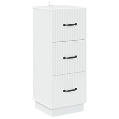 Drawer Cabinet White Engineered Wood, image 2