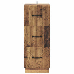 vidaXL Drawer Cabinet 33 x 34.5 x 87 cm Engineered Wood Old Wood 6
