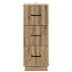 vidaXL Drawer Cabinet 33 x 34.5 x 87 cm Engineered Wood Artisan Oak 6