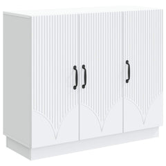Sideboard 89 x 34.5 x 77 cm Engineered Wood White