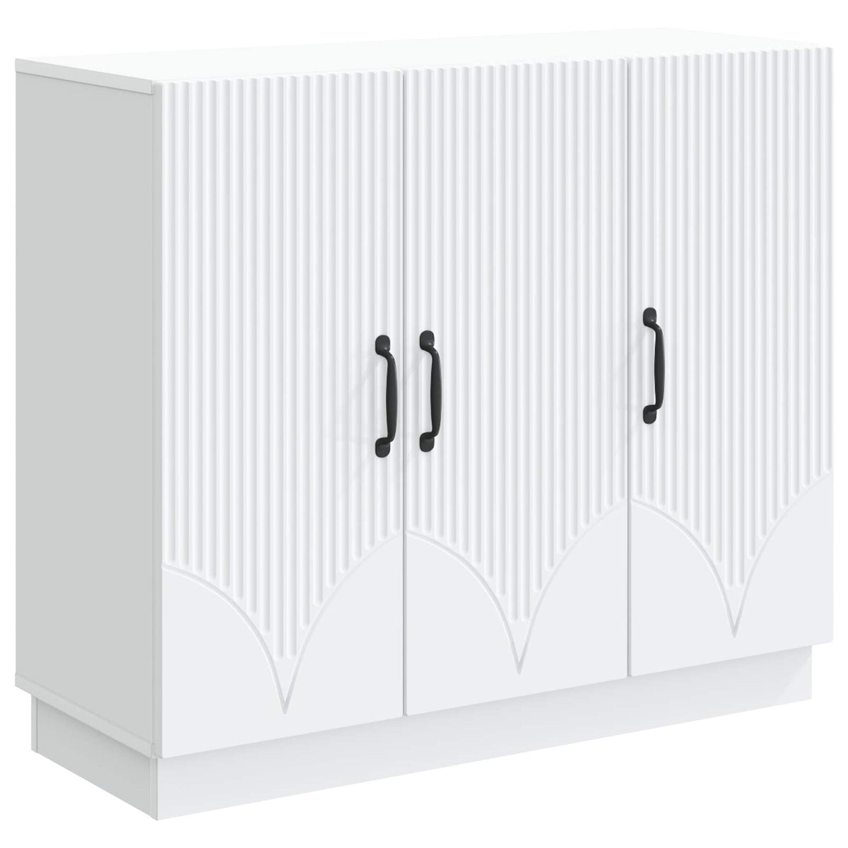 Sideboard 89 x 34.5 x 77 cm Engineered Wood White