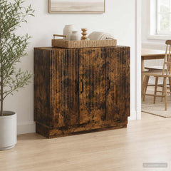Sideboard 89 x 34.5 x 77 cm Engineered Wood Smoked oak