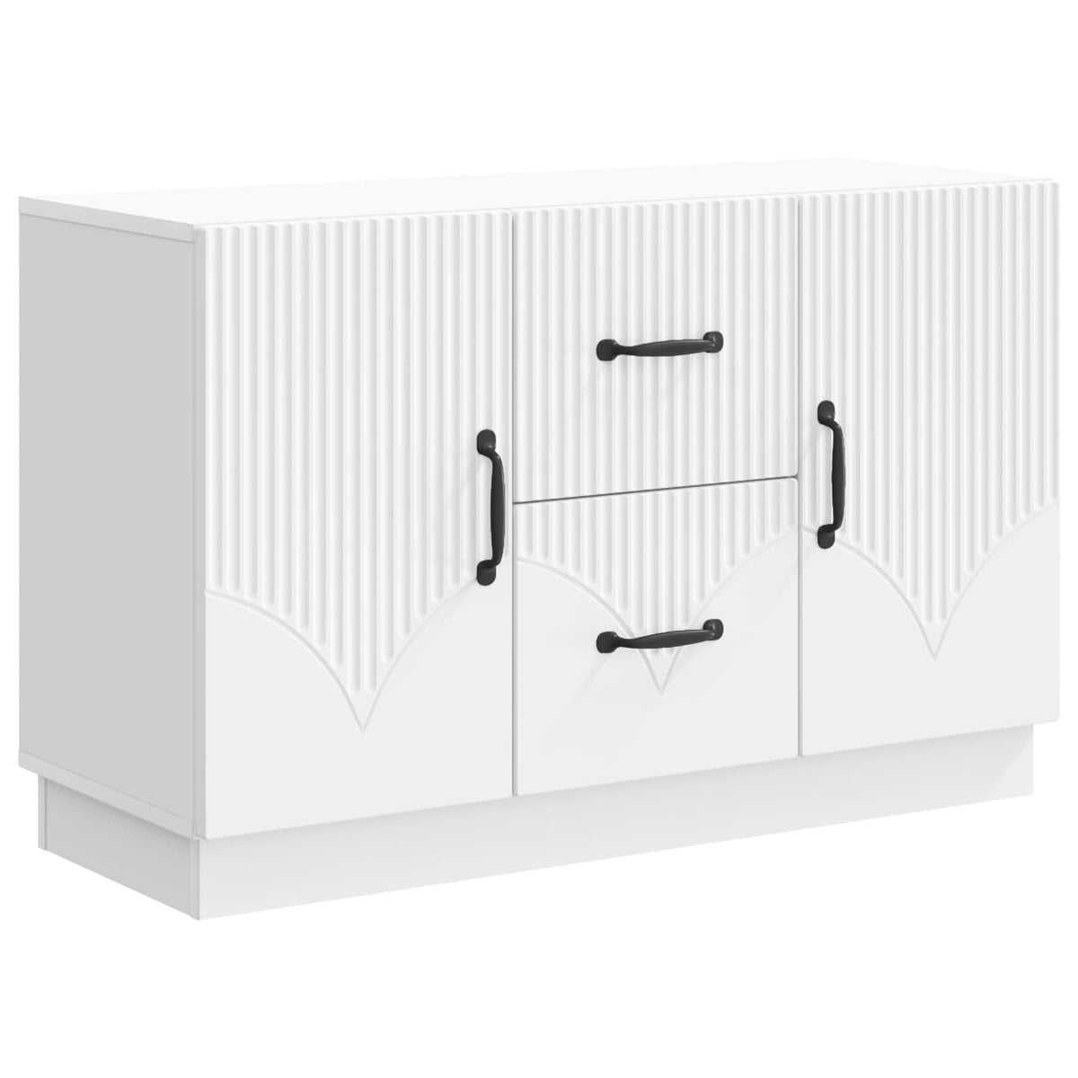 Sideboard 89 x 34.5 x 57 cm Engineered Wood White