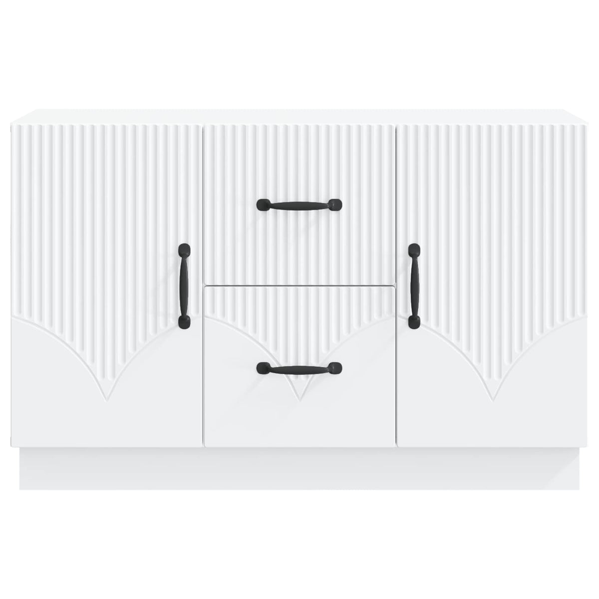 Sideboard 89 x 34.5 x 57 cm Engineered Wood White