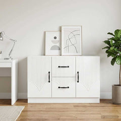 Sideboard 89 x 34.5 x 57 cm Engineered Wood High gloss white