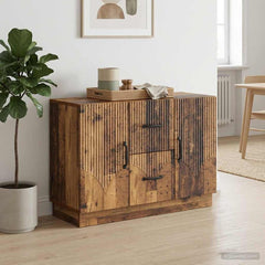 Sideboard 89 x 34.5 x 57 cm Engineered Wood Old wood
