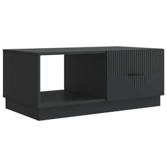 Coffee Table 90 x 50 x 37 cm Engineered Wood Black