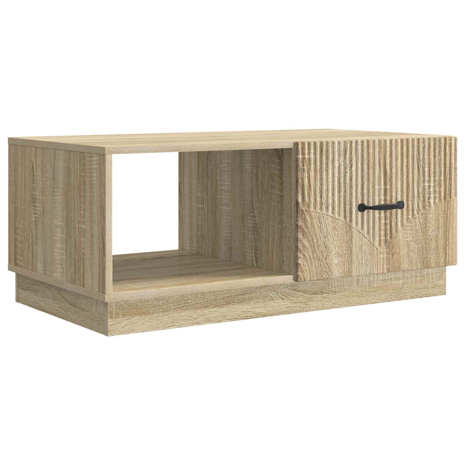 vidaXL Coffee Table Sonoma Oak 90 x 50 x 37 cm Engineered Wood 2
