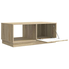 vidaXL Coffee Table Sonoma Oak 90 x 50 x 37 cm Engineered Wood 4