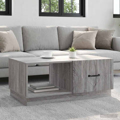 Coffee Table 90 x 50 x 37 cm Engineered Wood Grey sonoma