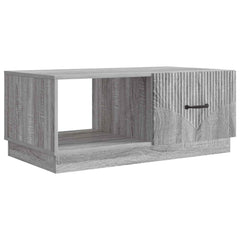 vidaXL Coffee Table Grey Sonoma 90 x 50 x 37 cm Engineered Wood 2
