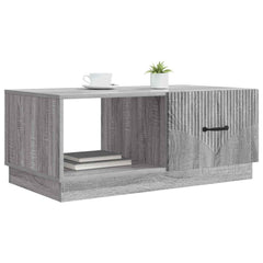 vidaXL Coffee Table Grey Sonoma 90 x 50 x 37 cm Engineered Wood 3