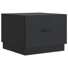 vidaXL Coffee Table Black 49 x 50 x 37 cm Engineered Wood 2