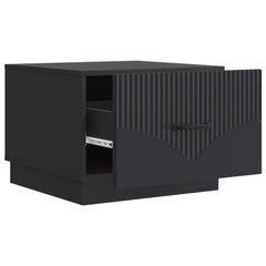 vidaXL Coffee Table Black 49 x 50 x 37 cm Engineered Wood 4