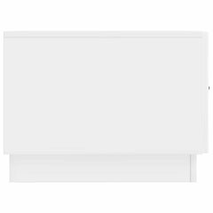 vidaXL Coffee Table High Gloss White 49 x 50 x 37 cm Engineered Wood 6