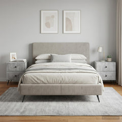 Bedside Cabinet in Concrete Grey