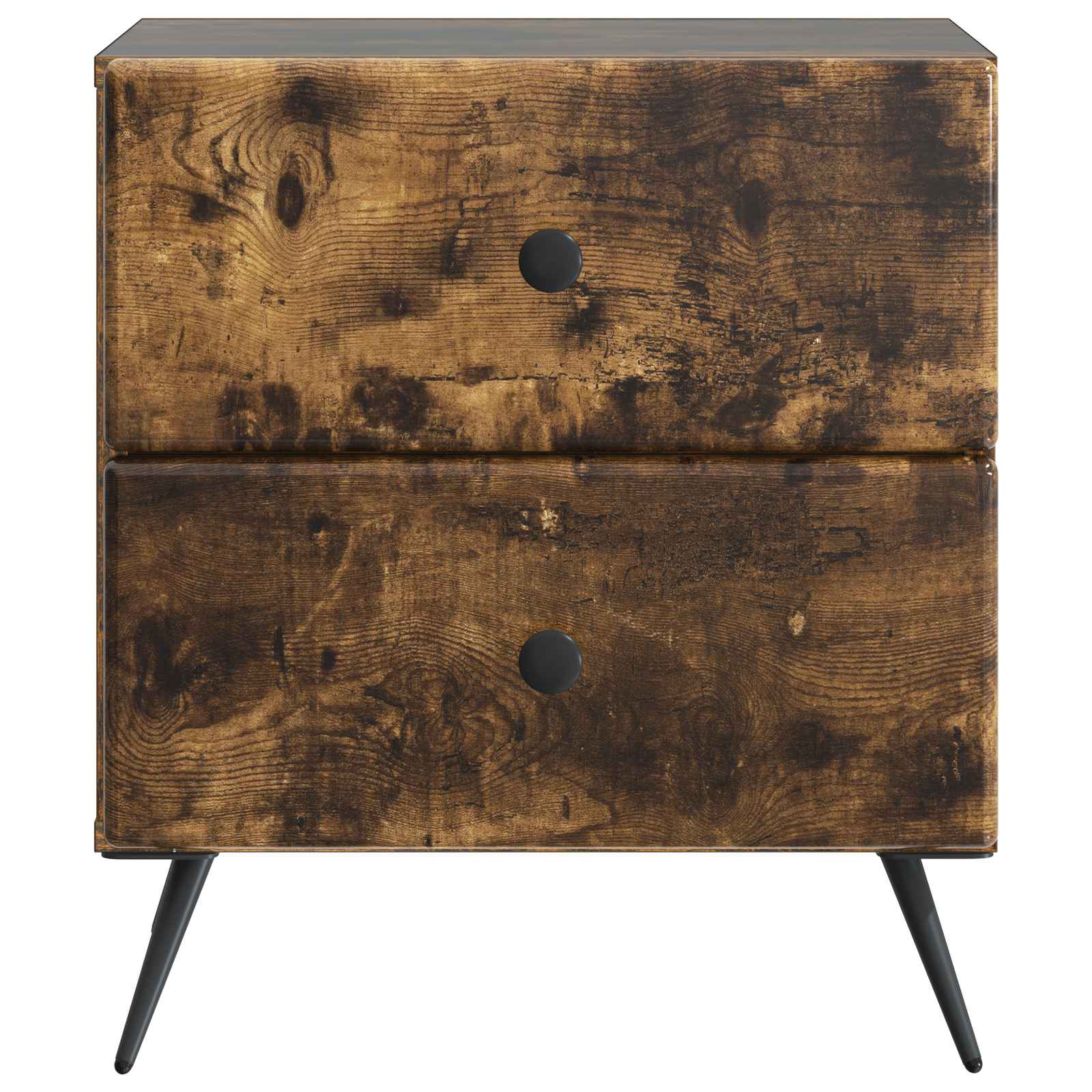 vidaXL Bedside Cabinet Smoked Oak 43 x 34.5 x 47.5 cm Engineered Wood 5