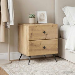 vidaXL Bedside Cabinet 2 pcs Artisan Oak 43 x 34.5 x 47.5 cm 4