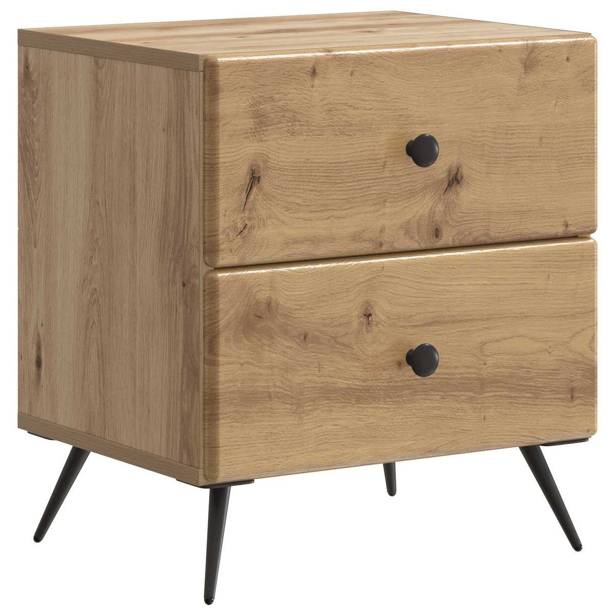 vidaXL Bedside Cabinet 2 pcs Artisan Oak 43 x 34.5 x 47.5 cm 5