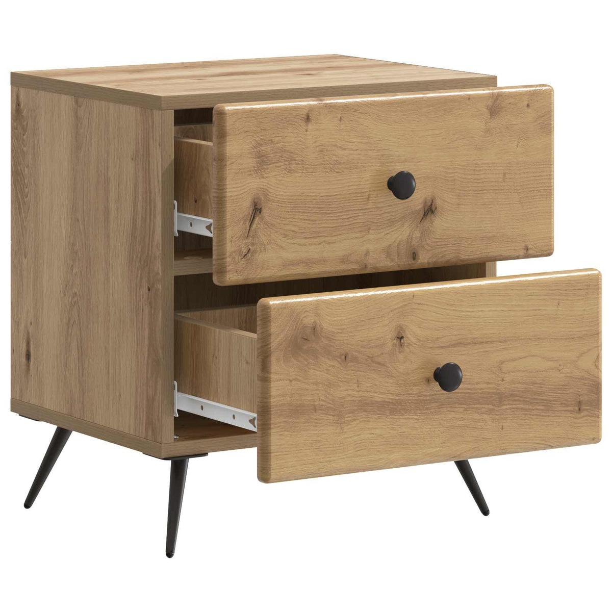 vidaXL Bedside Cabinet 2 pcs Artisan Oak 43 x 34.5 x 47.5 cm 6